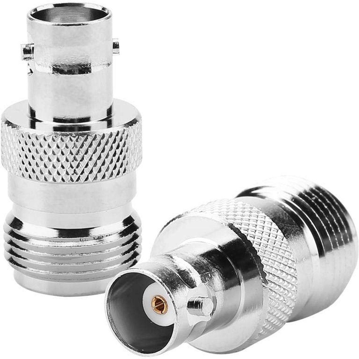 Dailygoods - Cosensi - Dailygoods - Dailygoody - Akozon Type N naar BNC-adapter - Coaxiale adapter - Set van 2 - Hoge frequentie - Geschikt voor HF-toepassingen - Ideaal voor testapparat