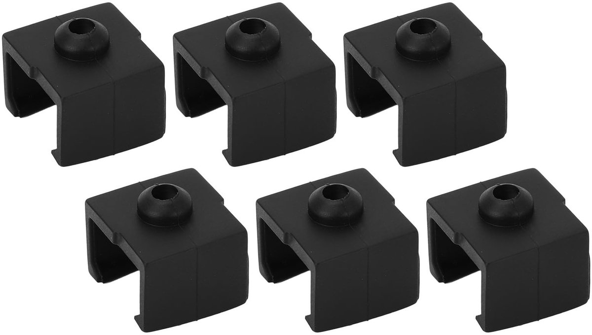 Dailygoods - Dailygoody - Siliconen Sok - 3D-printer Accessoires - Vervangende Onderdelen - Hotend Heater Block Cover - 6 Stuks - Geschikt voor Ender 3 V3 SE