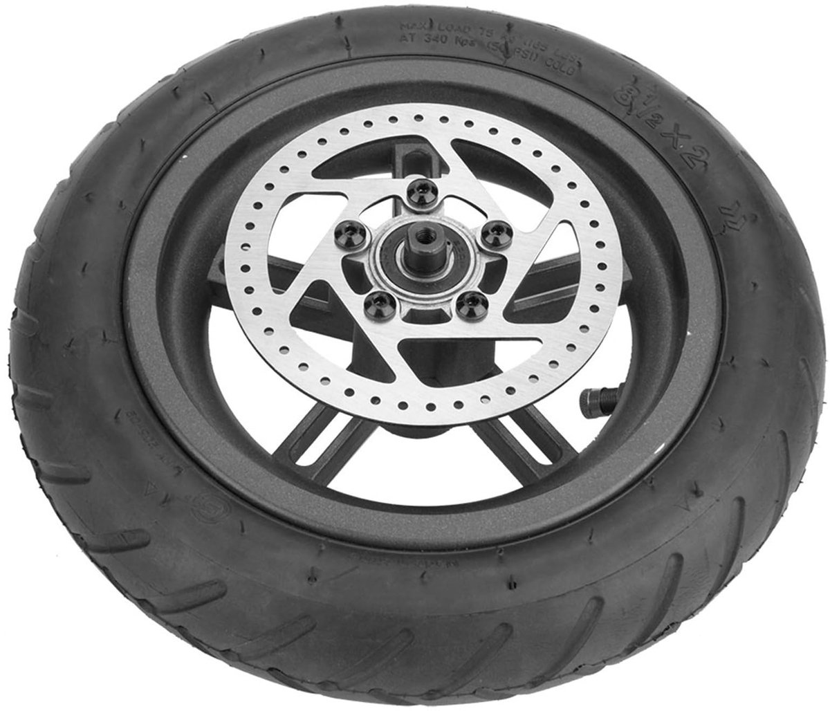 Dailygoods - Dailygoody - Achterwiel - Rubberen Bandenset - Veilig en Duurzaam - 25 cm - Lek- en Explosiebestendig - Geschikt voor Elektrische Scooters - Robuuste