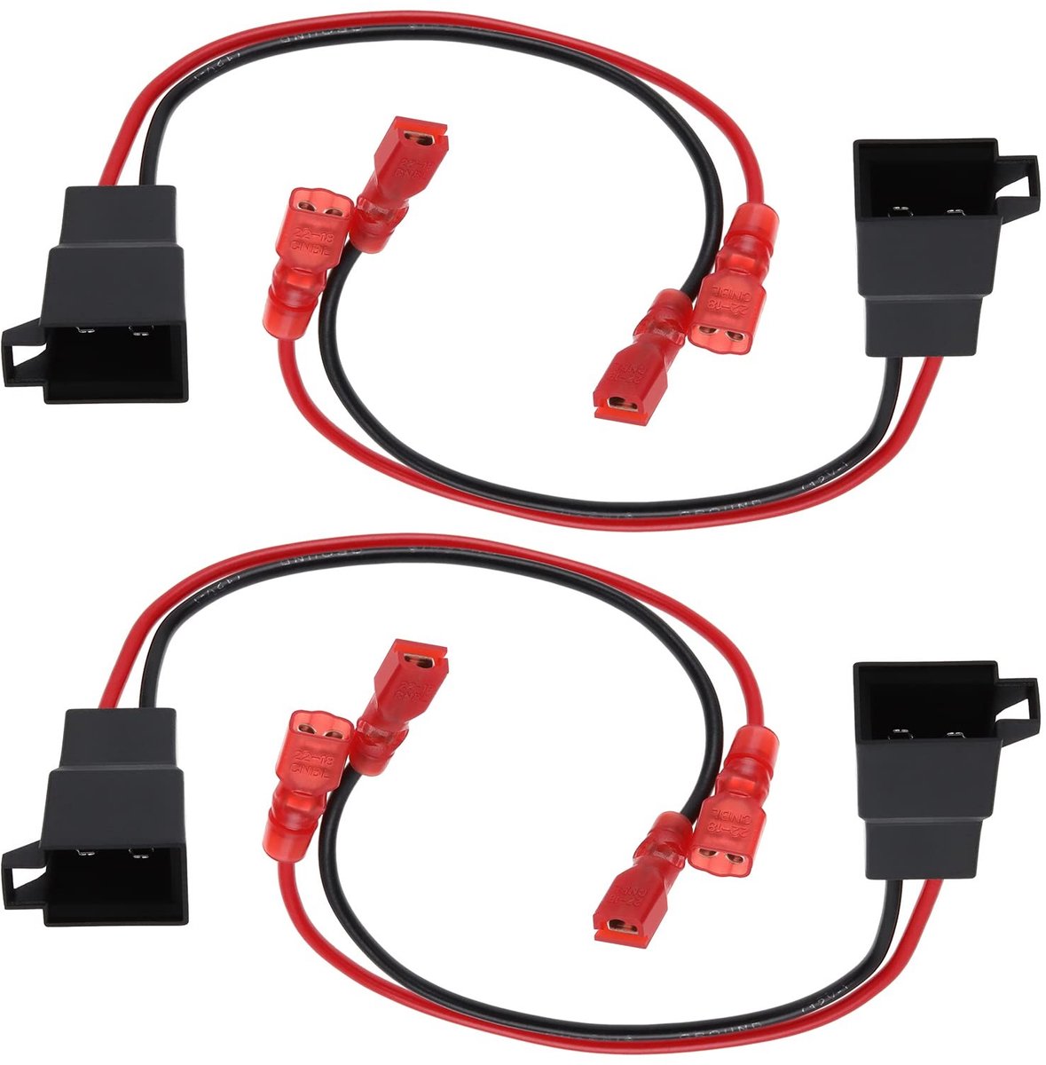 Cosensi - Dailygoods - Dailygoody - Autoluidspreker kabel - 4-delige adapter - 15 cm - Vervangende accessoires - Kabelboom - Geschikt voor voertuigelektronica -