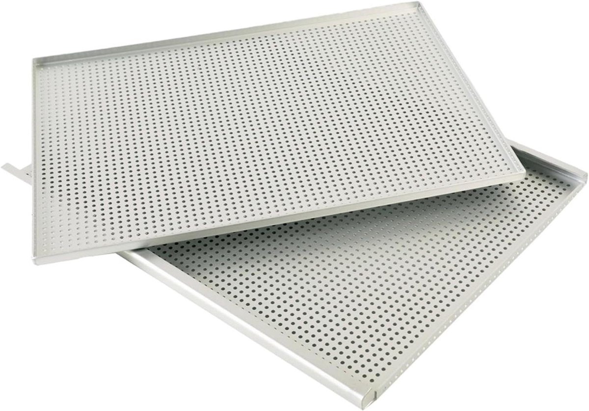 Bakplaat - Bakvorm - Gelaagd Gebak - Dubbele Laag Ontwerp - 40x30 cm - Wit