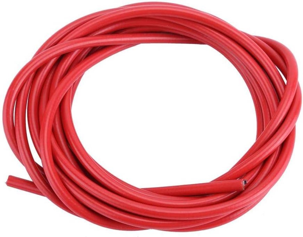 Fiets Kabel Set - Remkabel Vervanging - Fiets Onderhoud - Duurzaam Staal - 3 Meter Lengte - Rood