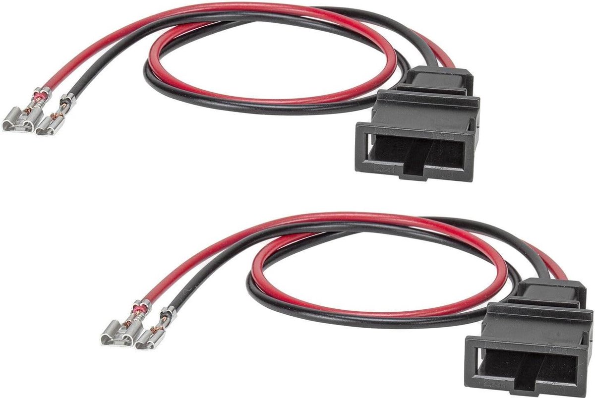Luidspreker Adapter - Set van 2 - Auto Audio - DIN Compatibel - 10x10x1 cm - Zwart