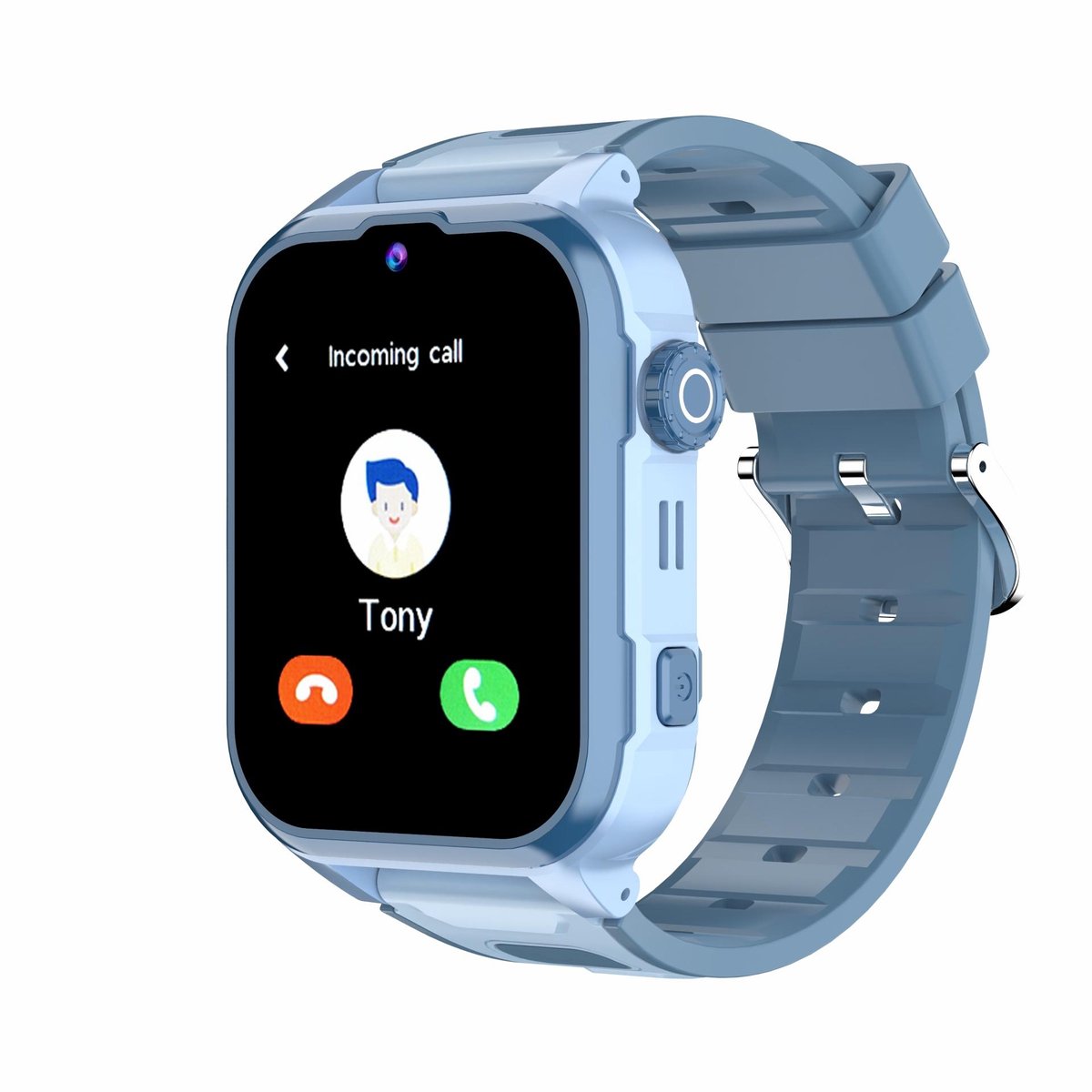 Denver Kindersmartwatch met GPS - Videobellen/SMS - SOS-knop - 4G - GPS Tracker - Simkaart - SWGL149BU - Blauw