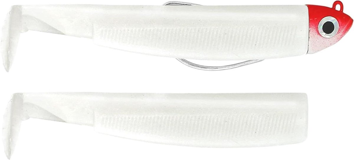 Zachte Kunstaas Set - Vis Aas - Sportvissen - Realistische Actie - 12 cm 12g - Wit Rood