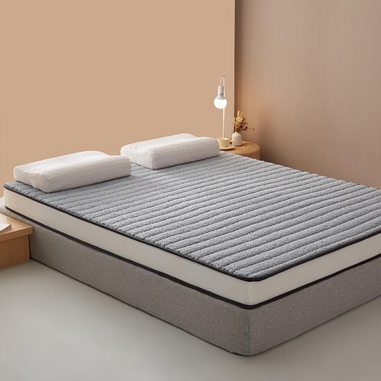 Opvouwbare Matras - Japanse Mat - Kamperen - Diamant Patroon - Volledige Maat - Blauw — afbeelding 3