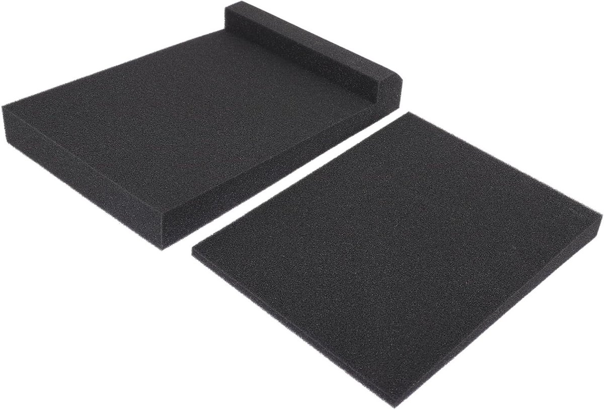 Geluidsisolatie Kussens - Speaker Dempers - Audio Verbetering - Verstelbare Hoek - 30x20cm - Zwart