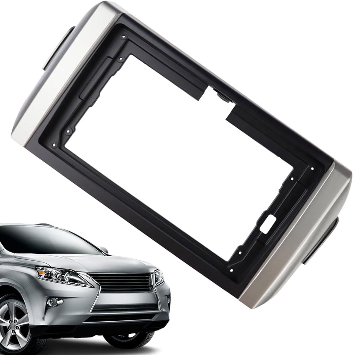 Radio Installatieset - Dashboard Frame - Auto Geluid - Snelle Montage - 9 inch - Zwart