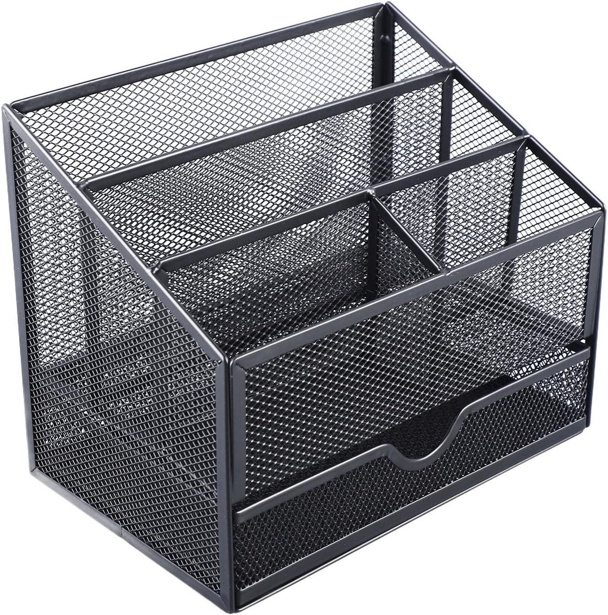 Bureau Organizer - Opbergdoos Kantoor - Bureau Opruimen - Met Laden - A4 A5 - Zwart