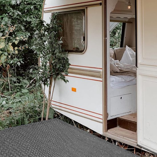 Tent Vloermat - Outdoor Kleed - Comfortabel Buiten - Scheurbestendig Ontwerp - 3x3 of 3x4 meter - Grijs — afbeelding 3
