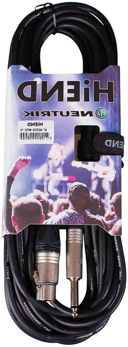 XLR Kabel - Microfoon Snoer - Audio Verbinding - Duurzame Kwaliteit - 10 Meter - Zwart