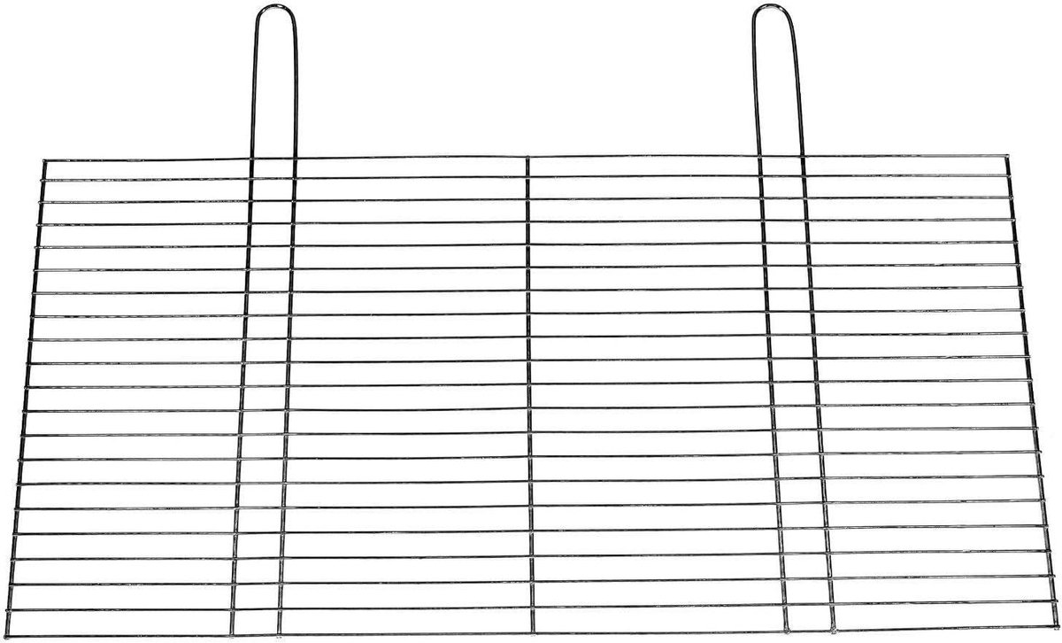 Grillrooster RVS Barbecue rooster Buiten koken Met handgrepen 58 x 30 cm Zilverkleurig