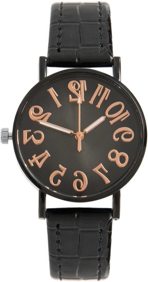 Dames Horloge - Leren Polshorloge - Dagelijks Gebruik - Analoge Kwarts - 33 mm Wijzerplaat - Bruin
