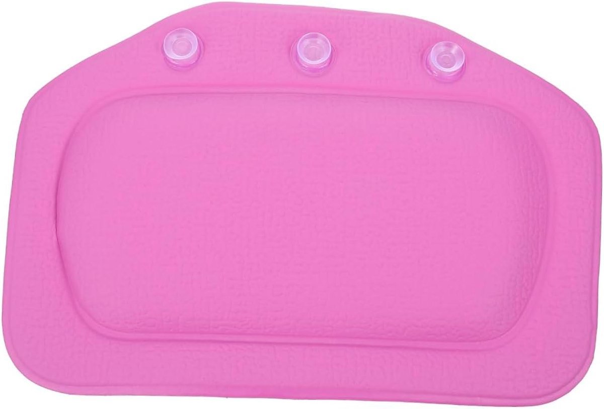 Badkamer Kussen - Bad Neksteun - Ontspannen in Bad - Comfortabele Vorm - 31x21 cm - Paars