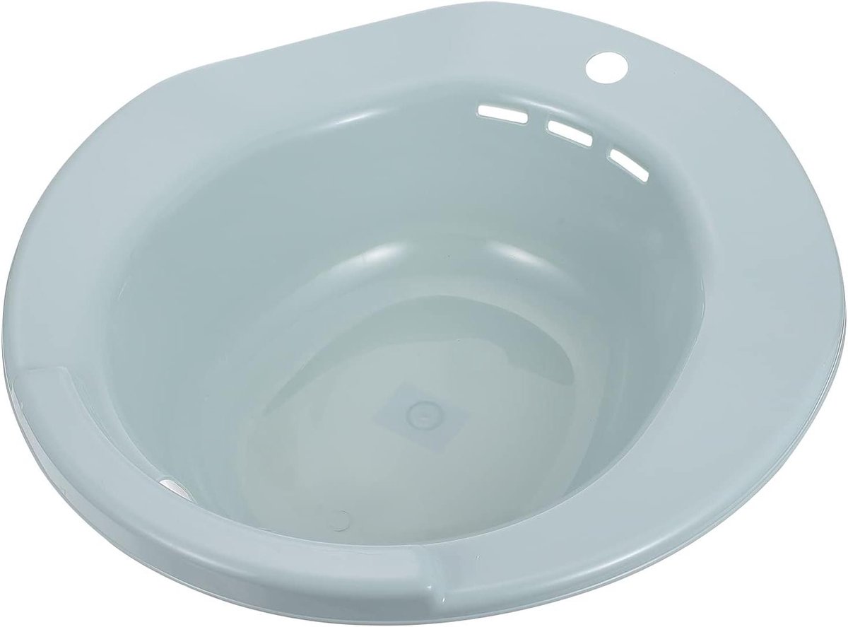 Postpartum Sitzbad Waskom met Ophanggat Geschikt voor Huiselijk Toilet Draagvermogen voor Zwangere Vrouwen Ouderen Mobiliteitsbeperking Antislip Ontwerp
