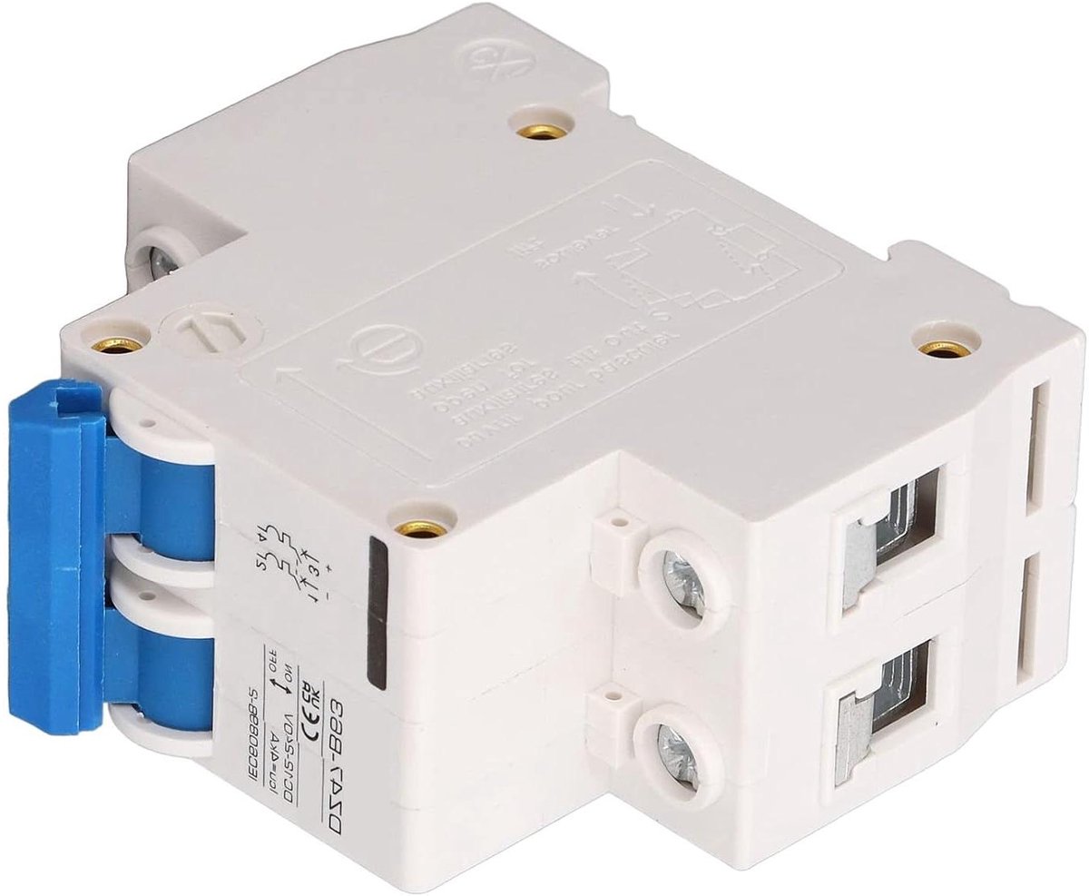 DC Stroomonderbreker - Mini Schakelaar - Circuit Bescherming - Compacte Structuur - DC12-240V - Grijs