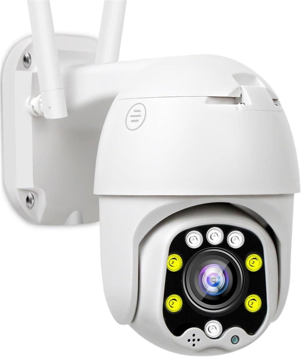 Beveiligingscamera Buiten - IP Camera - Woning Bewaken - 5x Optische Zoom - 5MP Full HD - Zwart