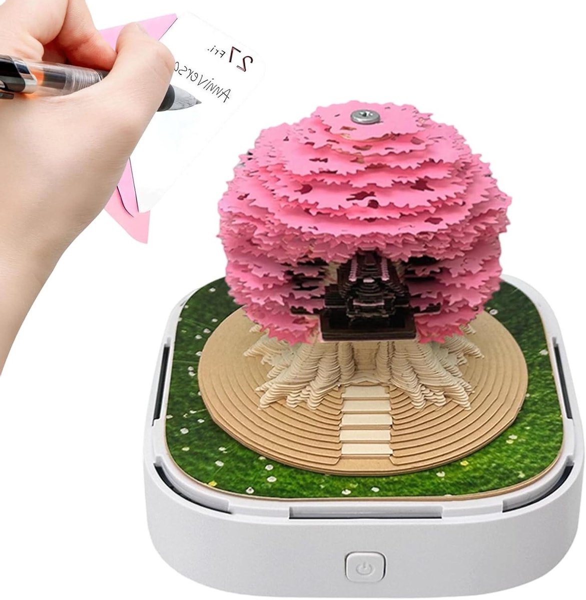 3D Kalender - Papierkunst Planner - Bureau Decoratie - Dagelijkse Onthulling - 9.3 x 9.3 x 9.8 cm - Multicolor