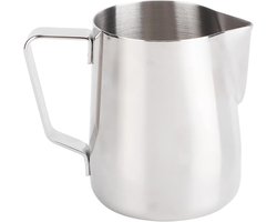 Melkopschuimbeker - Schenkkan Barista - Koffie Maken - Precisie Schenkontwerp - 600 ml - Zilver
