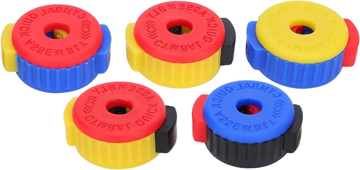 Drum Moer - Snelsluiting Bekken - Cimbaal Bevestigen - Push-in Ontwerp - 5 Stuks - Zwart