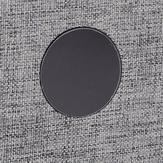 Platte Luidspreker - Onder Kussen - Rustige Nachtrust - Stereogeluid Timer - 13 x 13 cm - Grijs — afbeelding 3