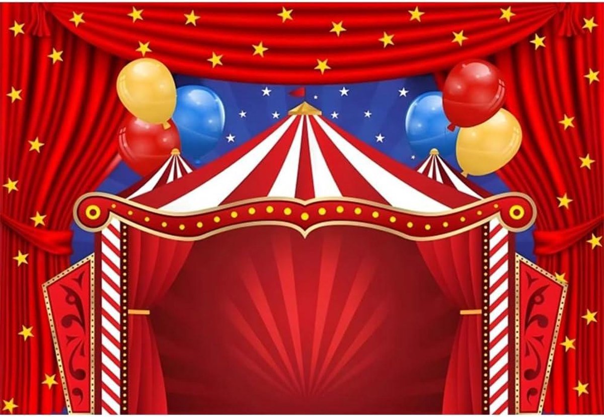 Feest Achtergrond - Decoratie Doek - Fotografie Evenement - Levenschte Kleuren - 244 x 183 cm - Rood