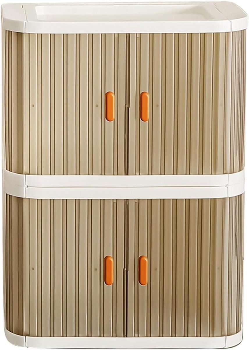 Opbergbakken - Bureau organizer - Thuis kantoor - Opvouwbaar ontwerp - 2 stuks - Wit