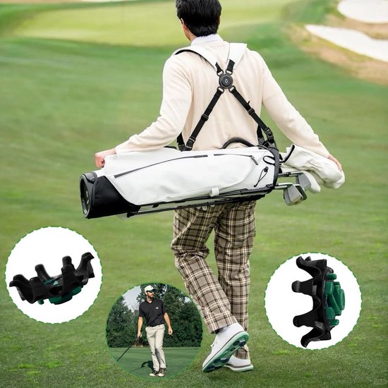 Golfschoennoppen - Noppen set - Golfprestaties verbeteren - Universele pasvorm - 15 stuks - Zwart Groen — afbeelding 3