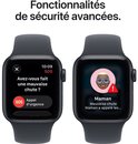 Apple Watch met SOS noodoproepen en mededelingen.