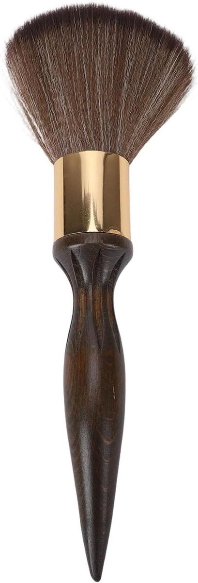 Nekborstel Kappers - Haarverwijderaar - Salon Reiniging - Ergonomisch Houten Handvat - 235 Cm - Houtkleur