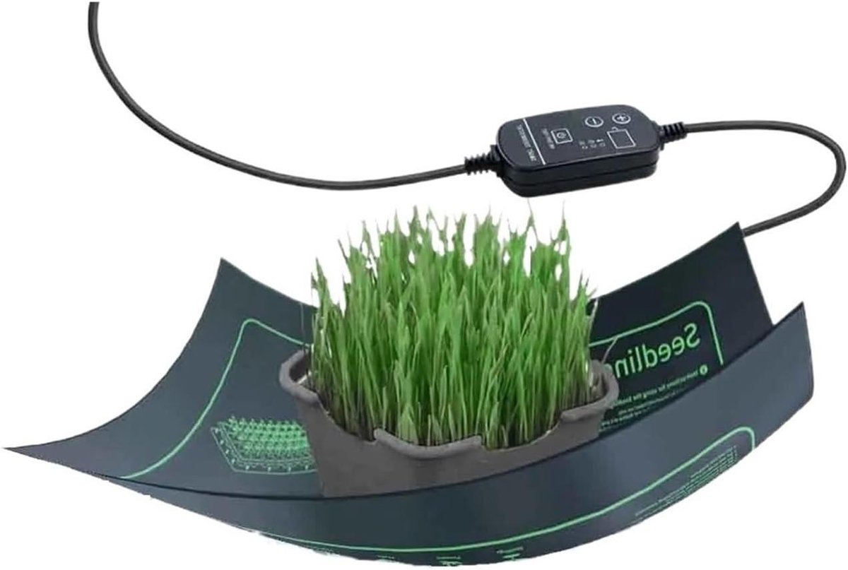 Verwarmingsmat Planten - Groei Mat - Zaailingen Ontkiemen - Instelbare Thermostaat - 52x25