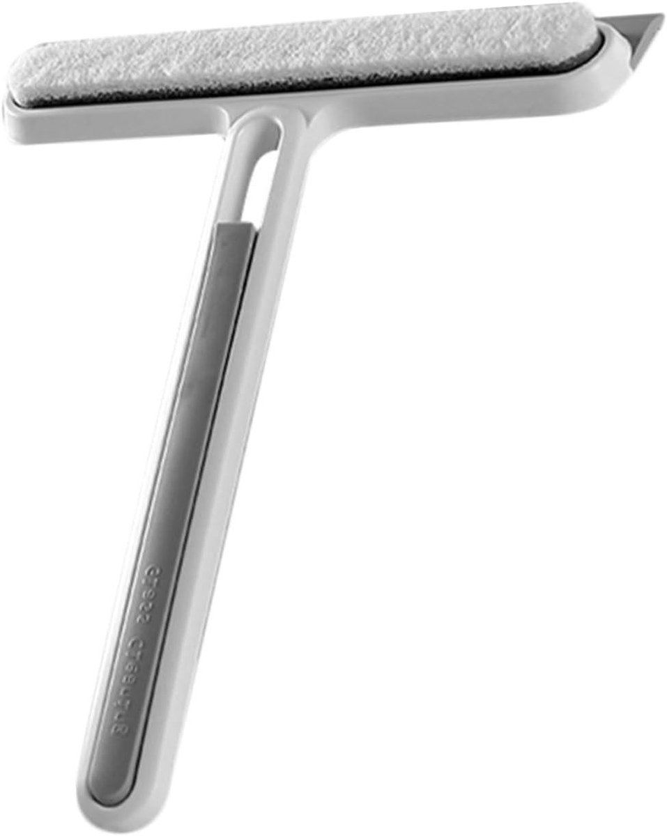 Raamwisser Schoonmaker - Glasreiniger Tool - Ramen Zemen - 360 Graden Rotatie - 26.5 cm - Grijs