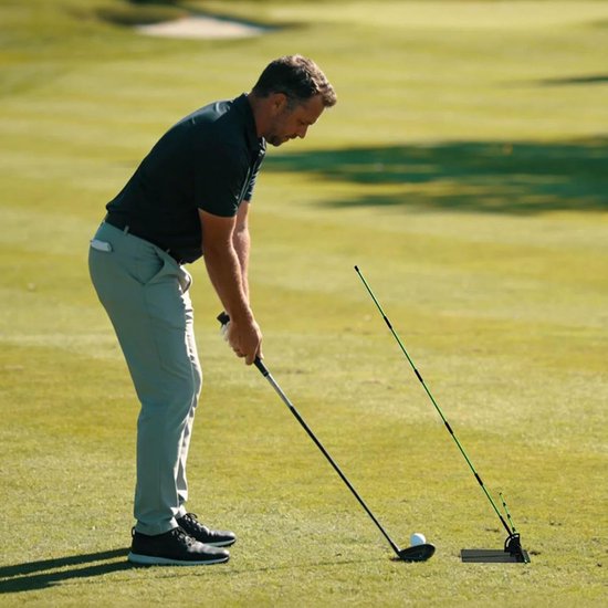 Golf-uitlijningsstaven, verstelbare en opvouwbare golfoefencorrector, trainingshulp voor de training van de golfswing, voor volwassenen, gevorderden, liefhebbers, beginners, amateurs en van GOLF — afbeelding 4