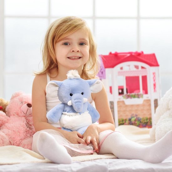 Pluche dier - Knuffel hond - Kinderspeelgoed - Zacht PP-katoen - 45 cm - Roze — afbeelding 4