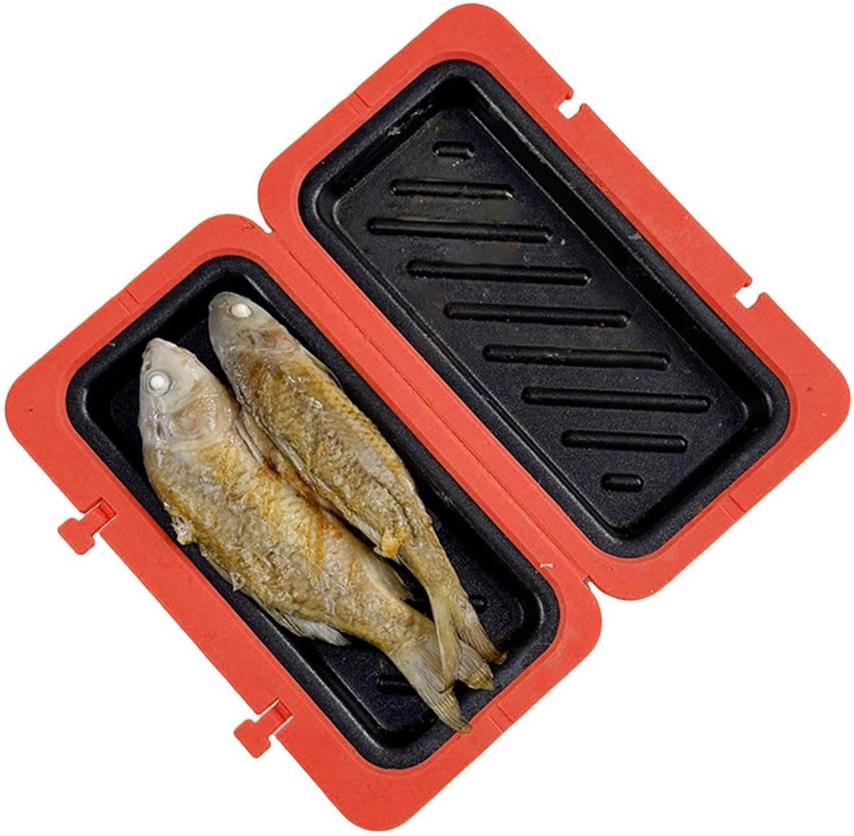 Sandwichmaker Kaasmaker - Wafelpers Broodrooster - Ontbijt Bereiden - Compact Keukenapparaat - 19.3 cm Lengte - Rood