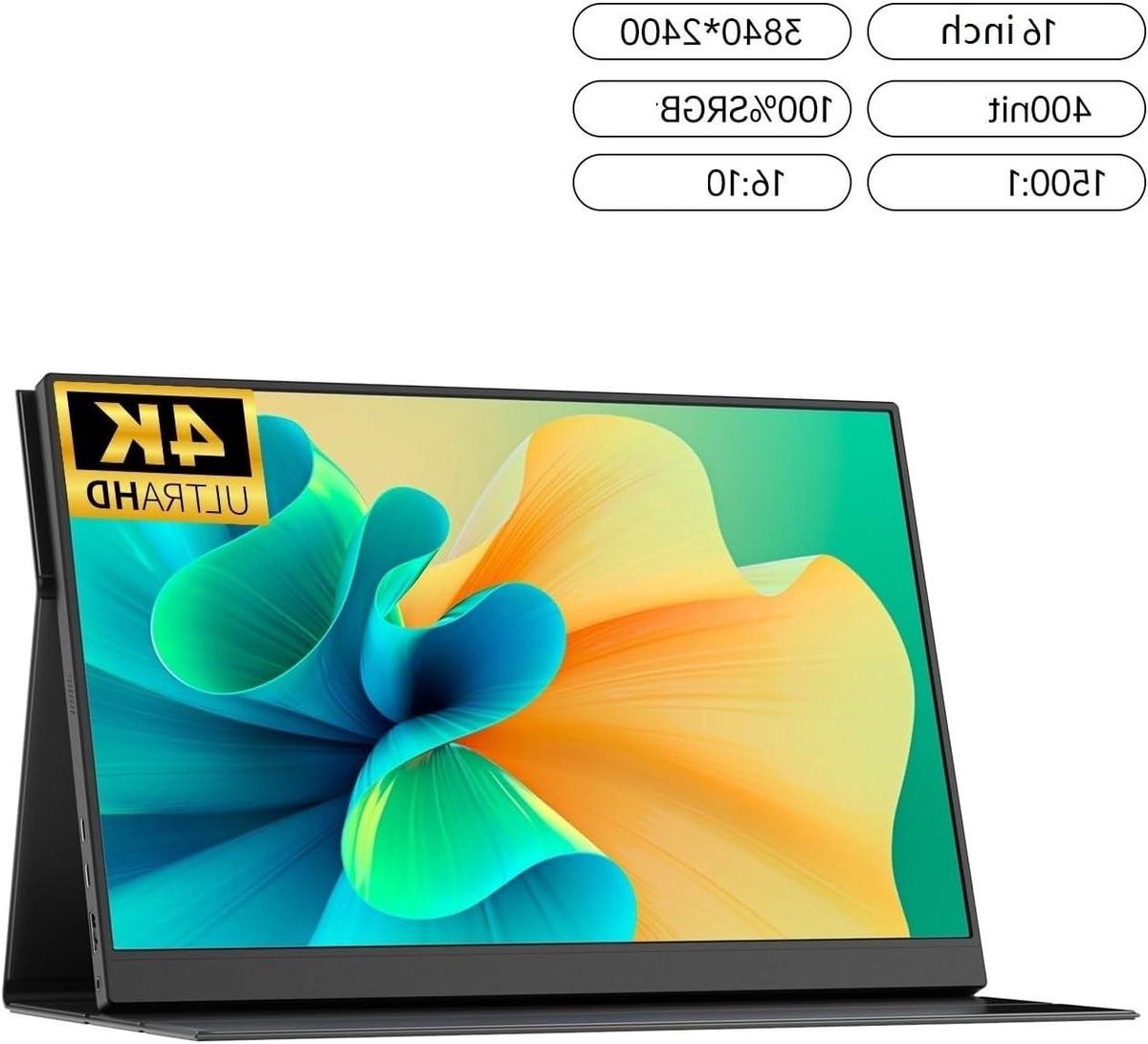 Draagbaar laptop scherm - Extern beeldscherm - Multitasking verbeteren - 4K HD IPS - 173 inch - Zwart