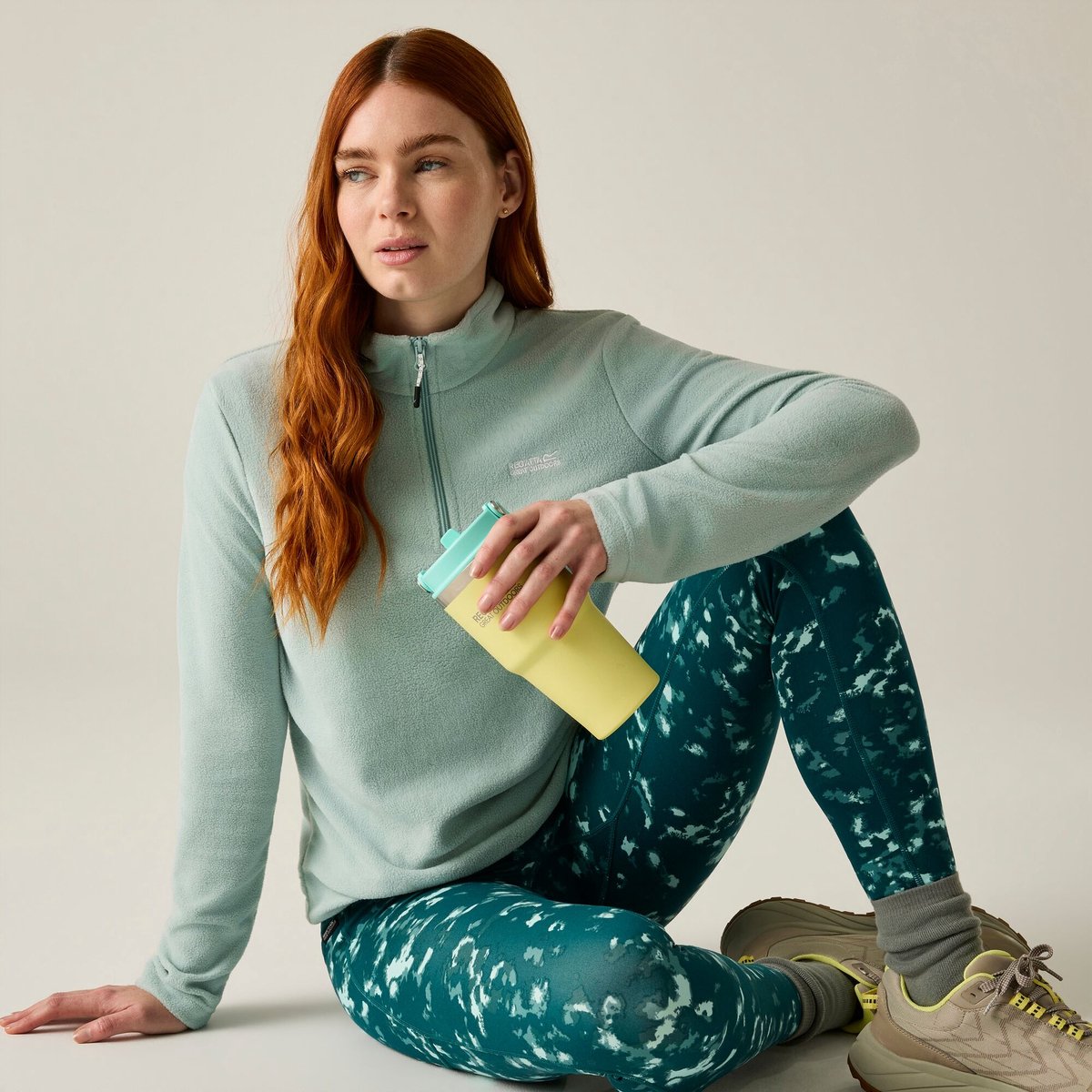 Sweethart Lichtgewicht Half Rits Fleece Groen