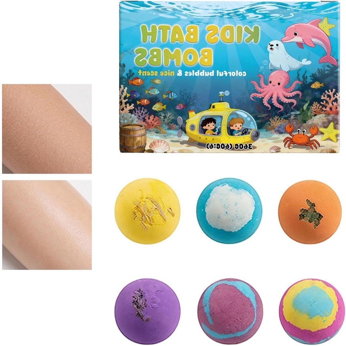 Badbommen Set - Bruisballen Cadeau - Ontspannend Bad - Met Verborgen Speelgoed - 6 Stuks - Multicolor