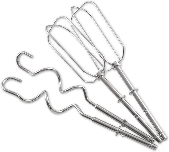 Handmixer - Keukenmixer - Beslag Maken - Zes Snelheden - 250 Watt - Wit — afbeelding 3