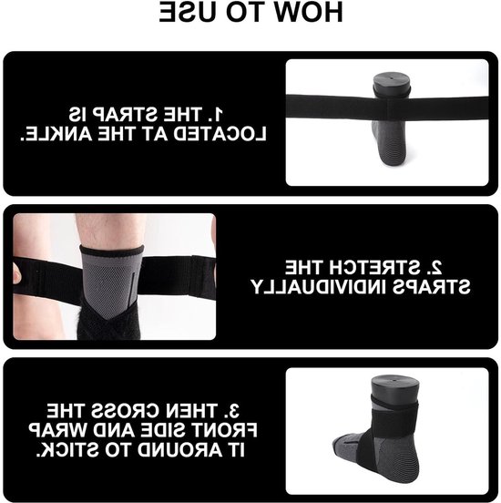 Verstelbare enkelbrace XL - 2 stuks - Ademend en comfortabele enkelsteun voor sport, fitness en dagelijks gebruik — afbeelding 2