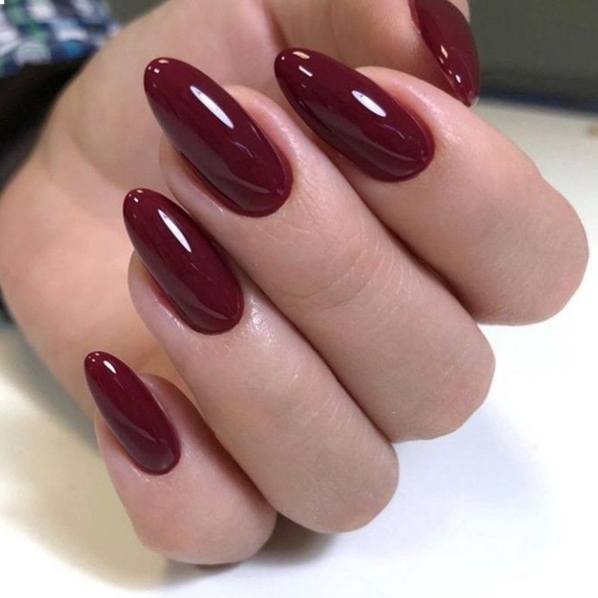 Dailygoods - Korte Amandelstijl Kunstnagels om op te Drukken, 24 Stuks