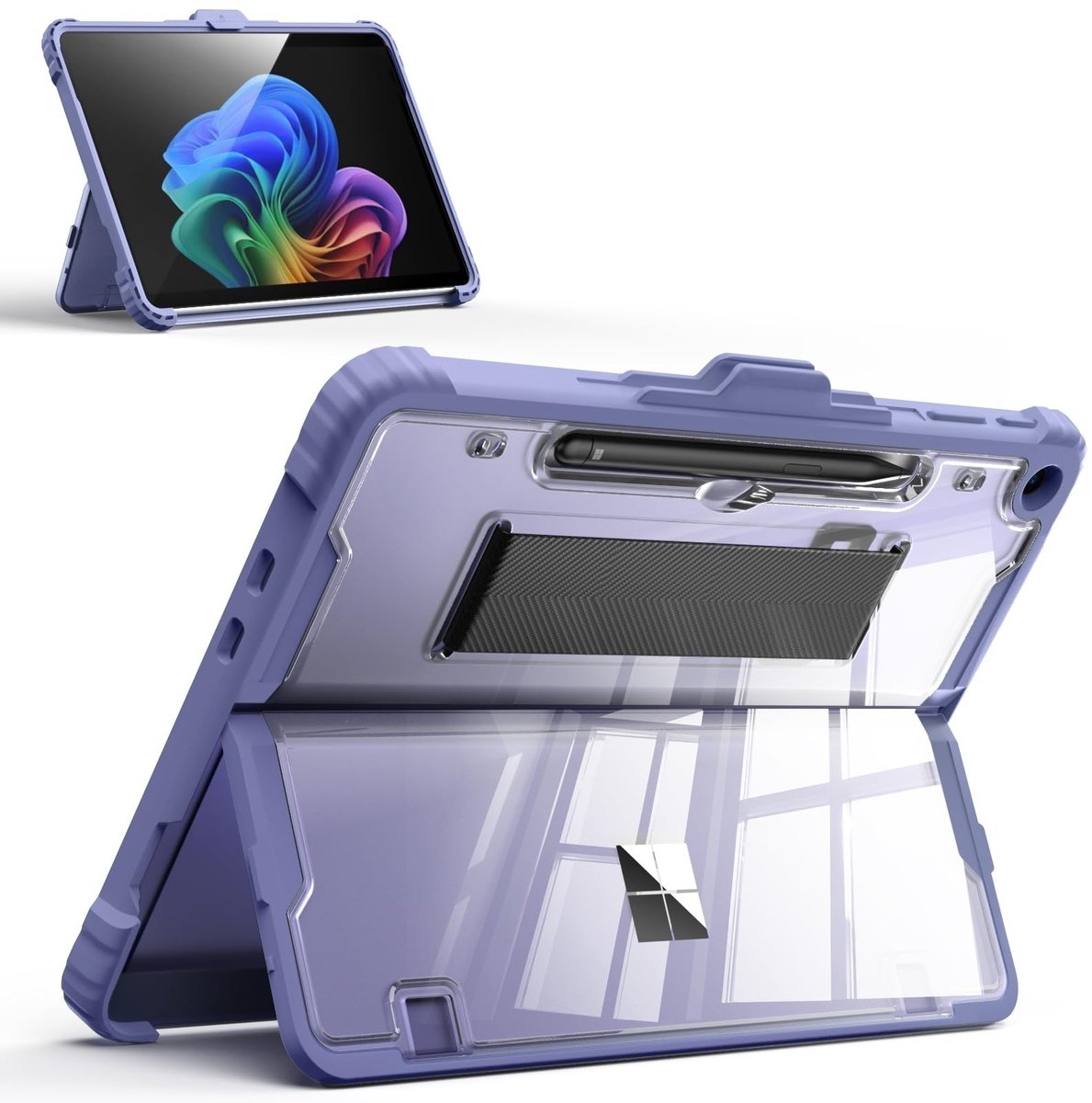 Dailygoods - Robuuste Transparante Beschermhoes voor Microsoft Surface Pro 12 Inch