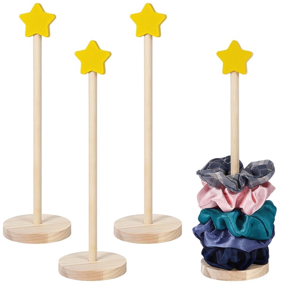 Dailygoods - Houten Scrunchie Houder voor Haaraccessoires