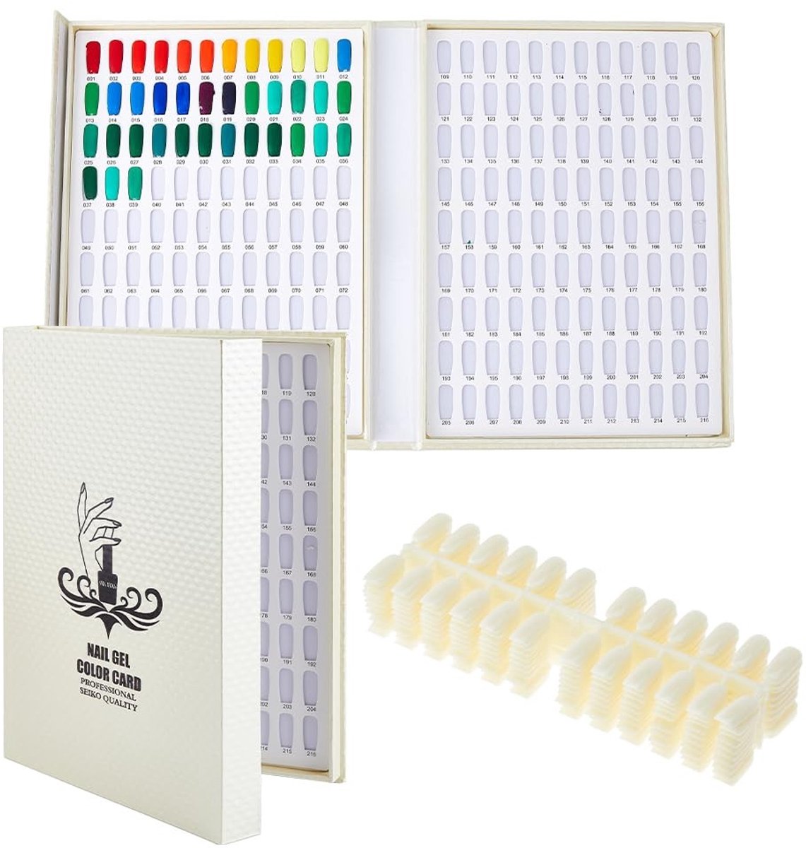 Dailygoods - Presentatieboek met 240 Nageltips voor Nagelgellak