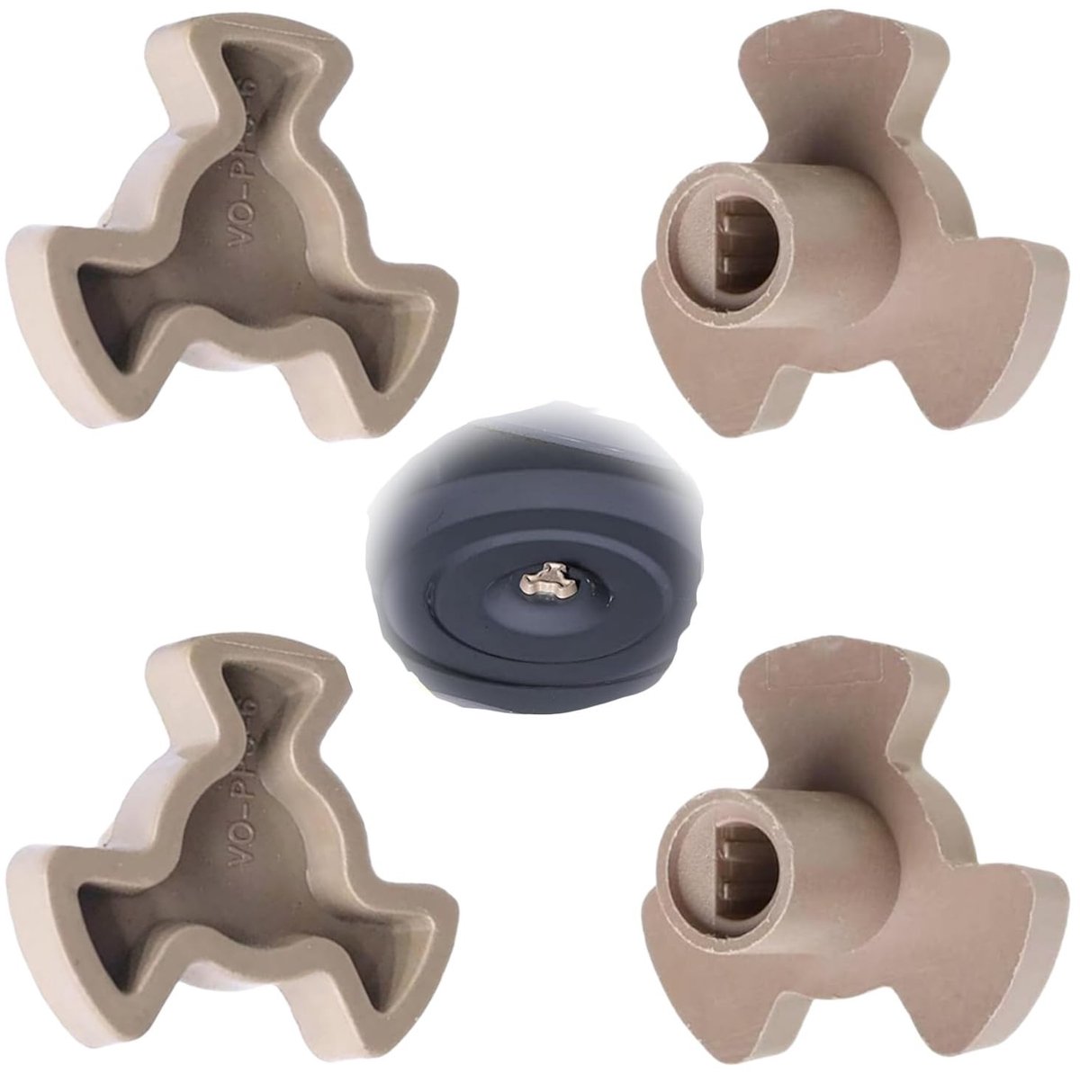 Dailygoods - Set van 4 Koppelingen voor Magnetron Draaitafel
