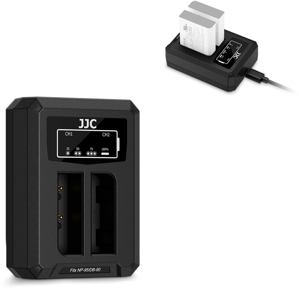 Dailygoods - USB Dual Oplader voor Camera Accu's