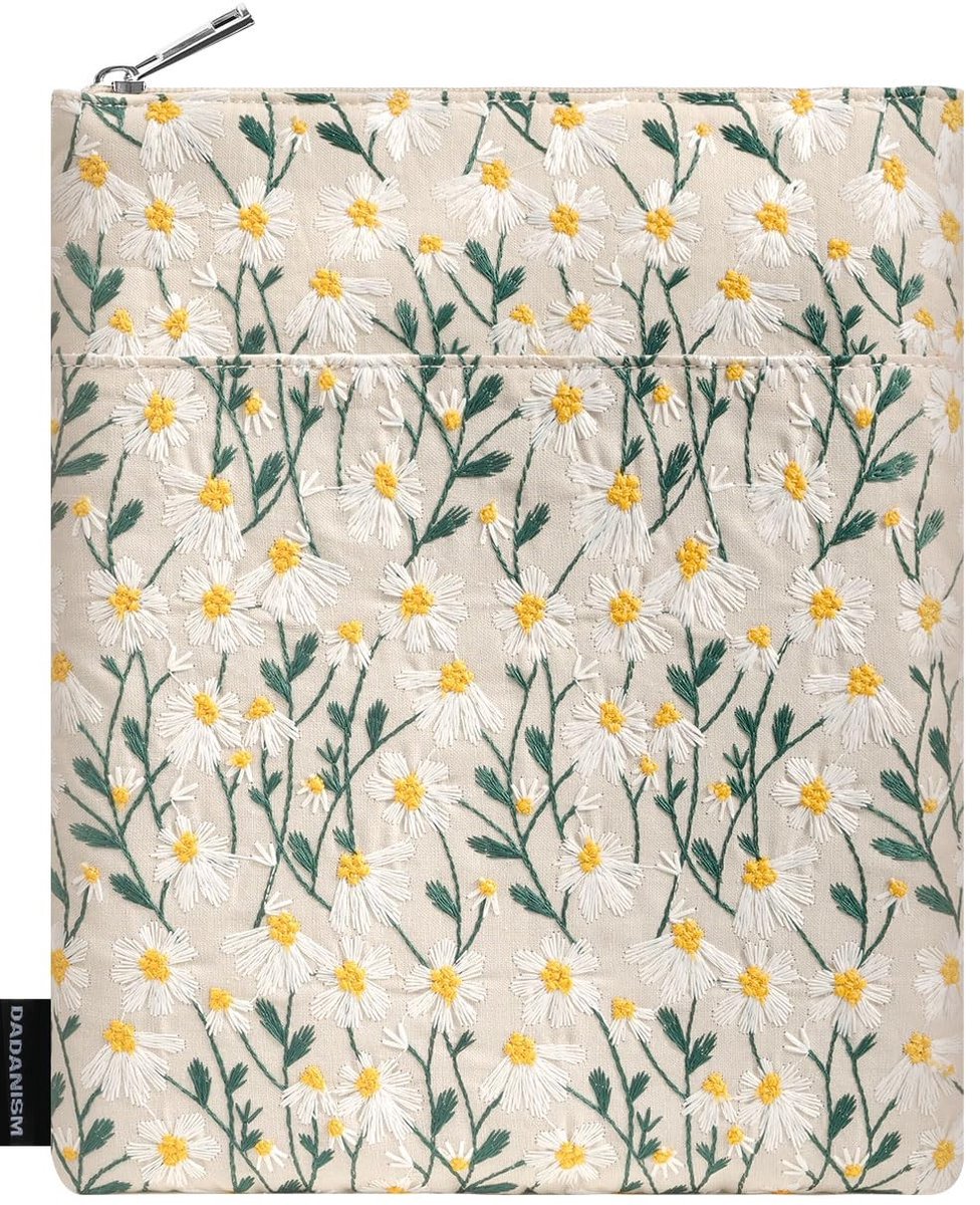 Dailygoods - Beschermhoes voor Tablets 9-11 Inch met Geborduurde Bloemen