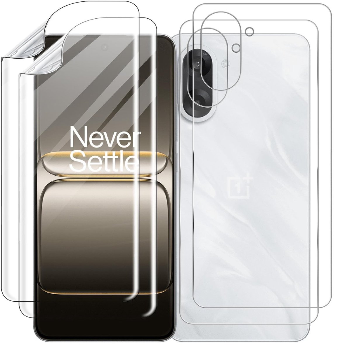 Dailygoods - Beschermfolie Set voor OnePlus Nord CE5, Krasbestendig en Flexibel