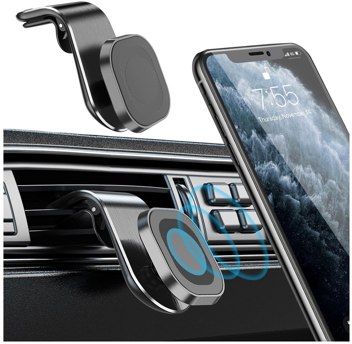 Dailygoods - 360 Graden Draaibare Autohouder voor Mobiele Telefoon