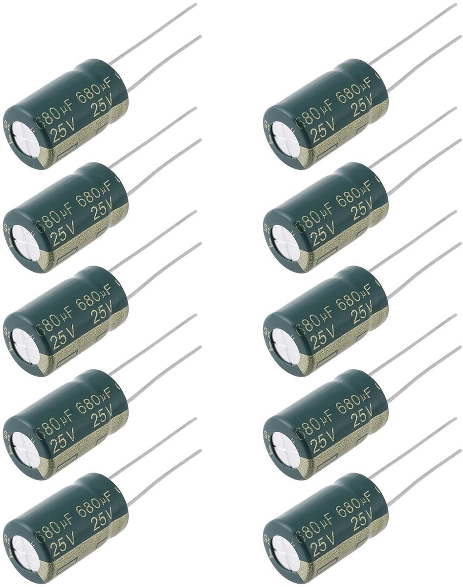 Dailygoods - Set van 30 Radiale Elektrolytische Condensatoren 680uF 25V